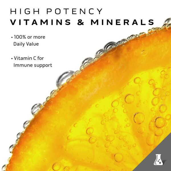 Tabla nutricional MuscleTech multivitamínico y HMB suplemento