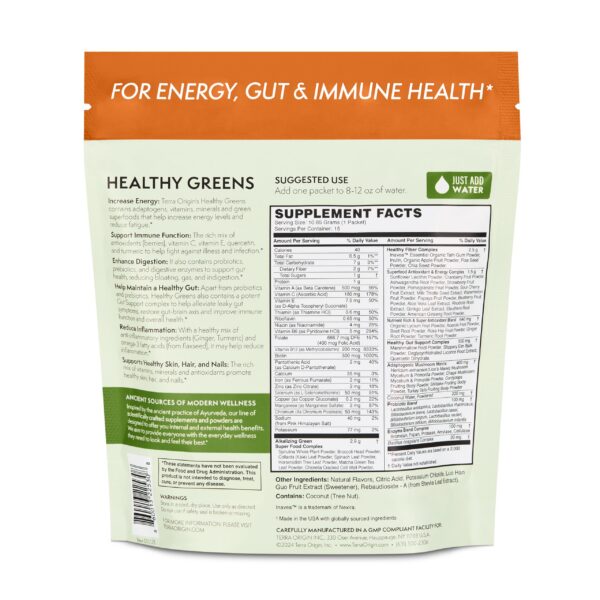 Version 1.0.0 Terra Origin energiza con polvos verdes ricos en antioxidantes