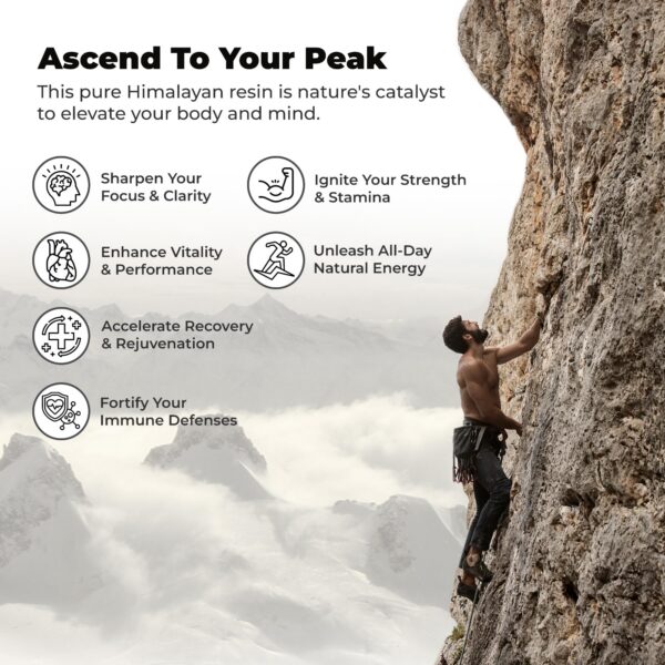 Textura viscosa de resina Shilajit