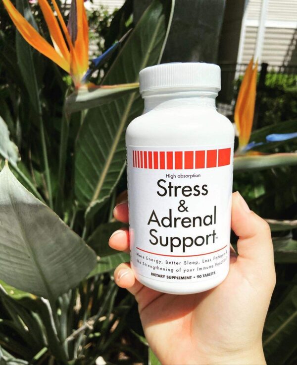 Caja y tarro de TEYSHA Stress and Adrenal Support