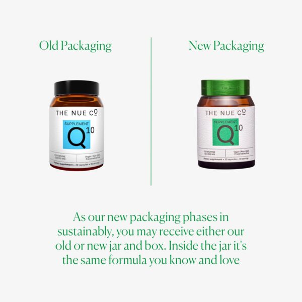 Perfil nutricional COQ10 The Nue Co