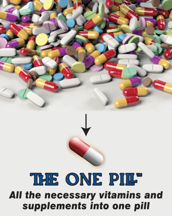 Frasco con cápsulas y etiqueta