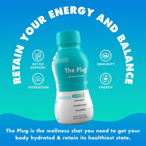 Version 1.0.0 The Plug bebida detox hepática 2-pack envase moderno