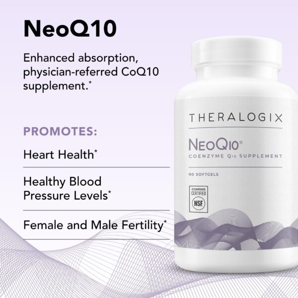 Theralogix NeoQ10 suplementa niveles óptimos coenzima Q10 corazón