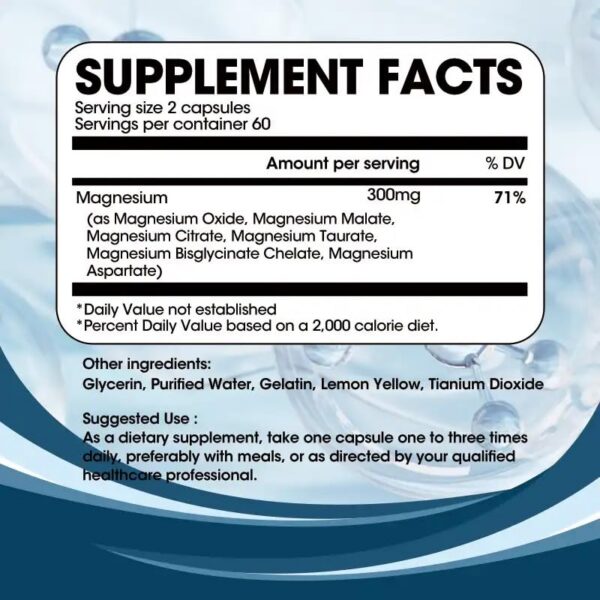 Frente y resumen del envase TheraSuva Magnesio