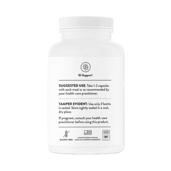 Frente de envase Thorne Enzimas pancreaticas