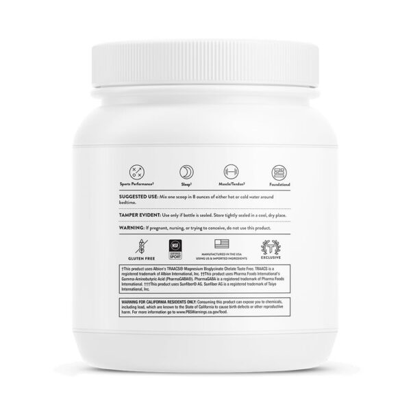 Frasco THORNE RecoveryPro en mesa