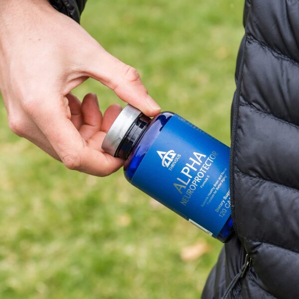 Frasco y etiqueta lateral Thrivous