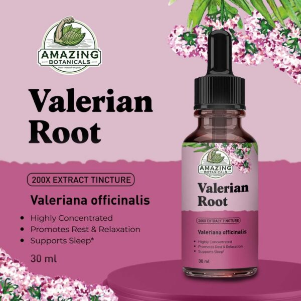 Tinctura fácil de valeriana para uso nocturno y relajación