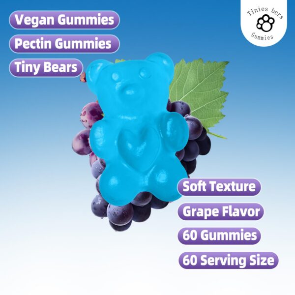 Envase de gomitas P5P con sabor uva