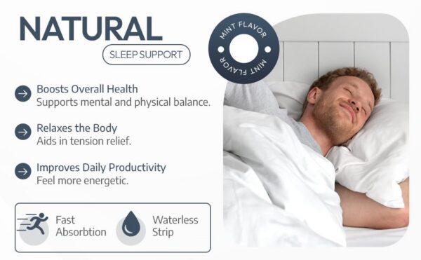 Tiras para dormir sin pastillas EZ VITAMINS 30 conteo