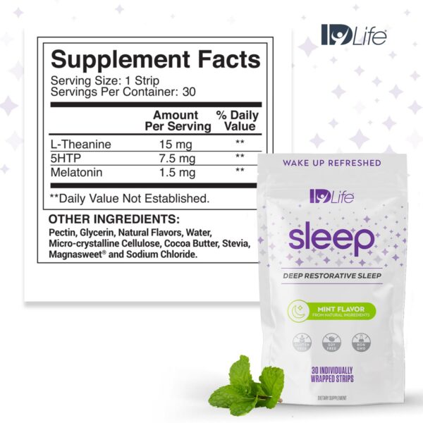 Tiras IDLife para adultos con ingredientes naturales para dormir