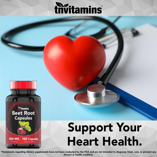 Remolacha TNVitamins frasco en mesa