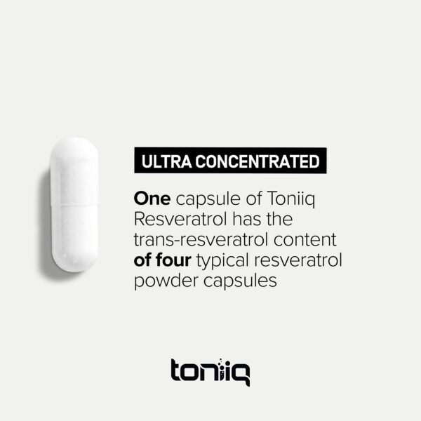 Cápsulas Toniiq Trans-Resveratrol