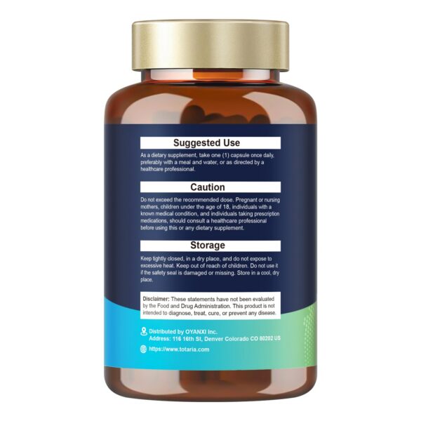 Totaria etiqueta con datos del producto