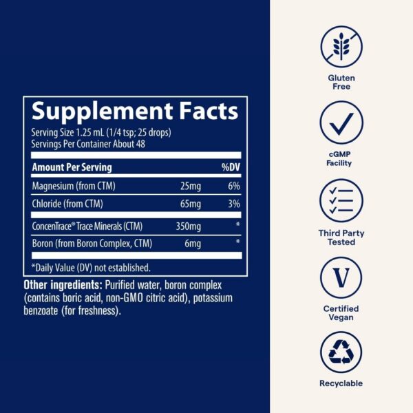 Detalles del líquido Trace Minerals