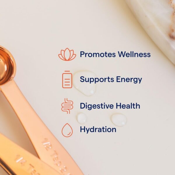 Frasco con información de gluten y vegan