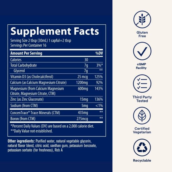 Version 1.0.0 Etiqueta detallada y logotipo Trace Minerals