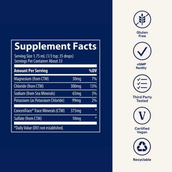 Gota de potasio iónico Trace Minerals