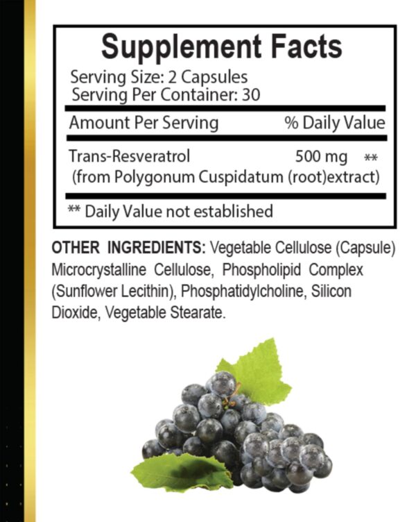 Cápsulas antioxidantes resveratrol OLANTA