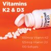 TransformHQ vitamina K2 MK7 y D3 suplemento sin gluten