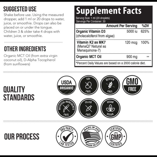 Version 1.0.0 Gotas sublinguales vitamina D3 + K2 Plant-D3 alta absorción