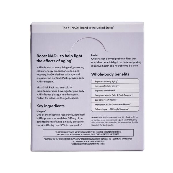 Version 1.0.0 Información de ingredientes de TRU NIAGEN NAD+ Booster