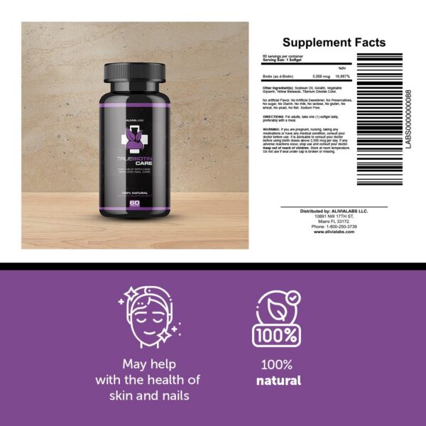 True Biotin Care suplementos nutricionales para cabello piel uñas