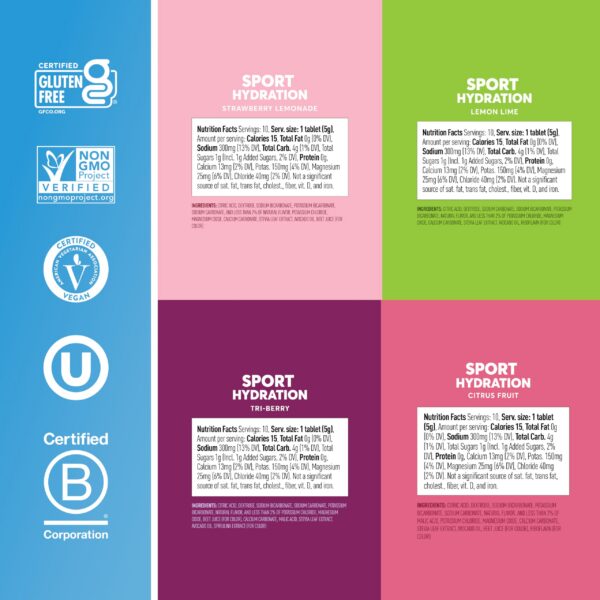 Tubo tabletas Nuun sabor Frutas cítricas hidratación activa