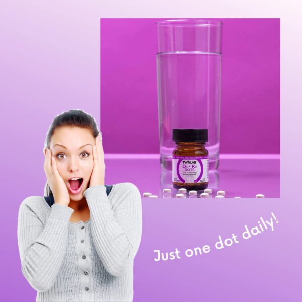 Frasco con cápsulas Twinlab D3 K2 Dots