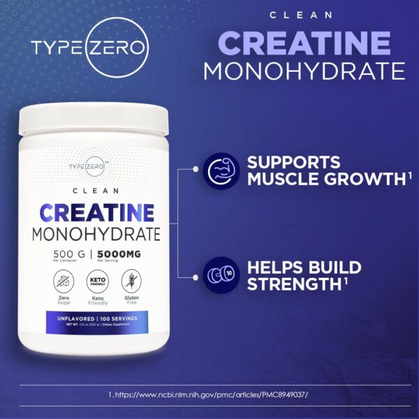 Uso diario Type Zero Creatine Monohidrato