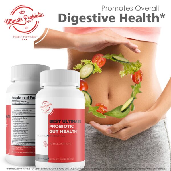 Ultimate Probiotic cápsulas para función saludable del esfínter