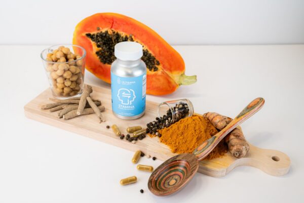 Version 1.0.0 Envase del suplemento antioxidante y adaptogénico Ultisana Stamina