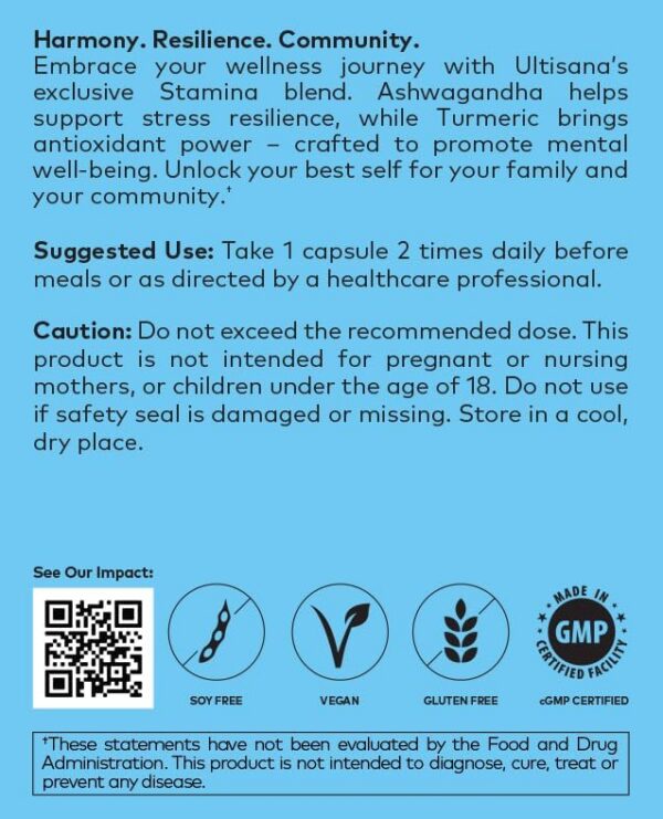 Version 1.0.0 Suplemento Ultisana Stamina para dormir mejor y reducir estrés