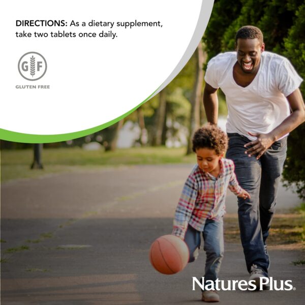 Vista lateral del frasco Ultra-Zyme Natures Plus digestión saludable