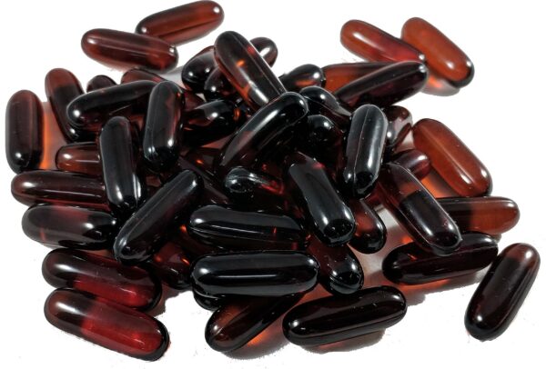 Etiqueta y cápsulas Upsize Flaxseed Oil Softgels