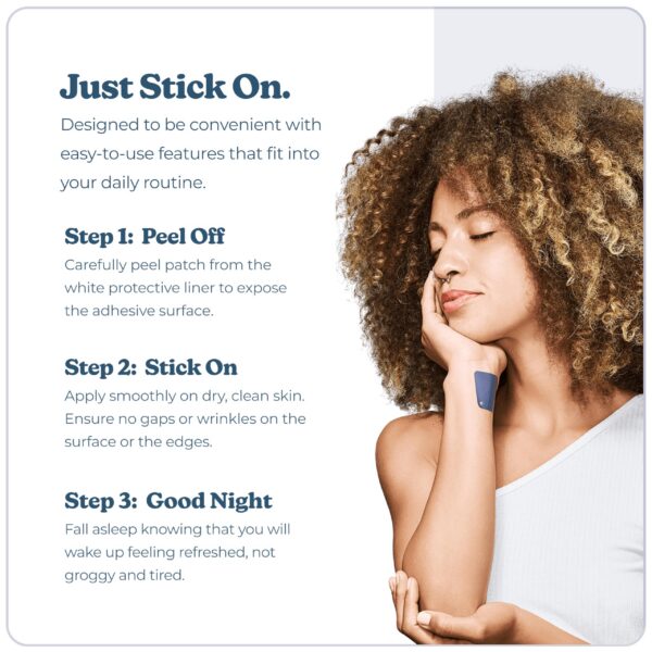 Uso cómodo parches Vibrants para dormir