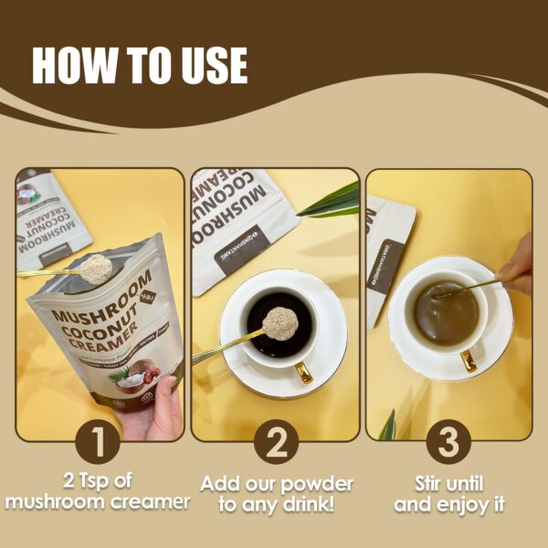 Version 1.0.0 Uso de crema de coco con hongos en bebida de café