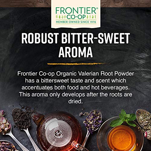 Uso culinario y relajante con polvo de raíz de valeriana