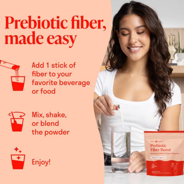 uso diario de polvo de fibra prebiótica