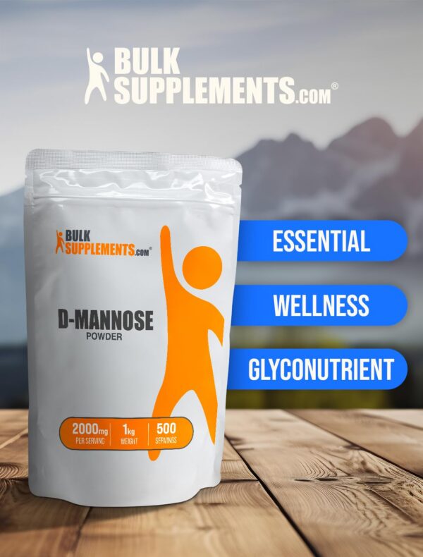 Uso polvo D-Mannosa BulkSupplements en bebida saludable