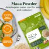 Version 1.0.0 Uso de polvo de Maca Navitas Organics energizante natural para salud
