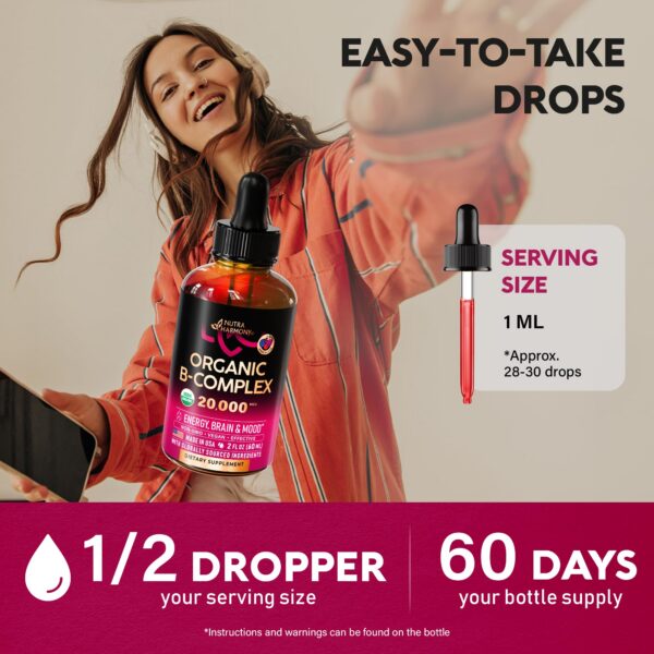 Uso recomendado gotas vitamina complejo B NUTRAHARMONY