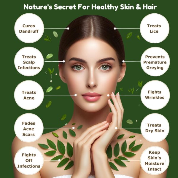 Aceite puro de neem para usar en mascotas y cuidado personal