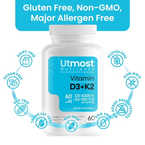 Envase y etiqueta de Utmost Nutrients