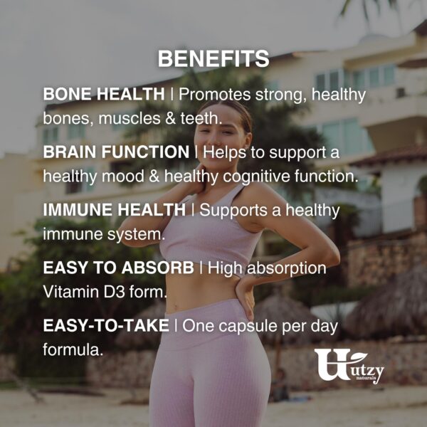 Utzy Naturals D3 5000 UI empaque