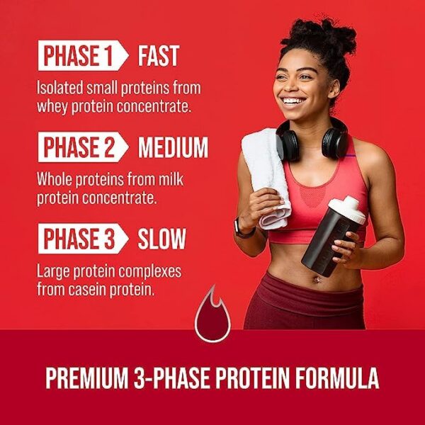 Cucharada de polvo protein V-Core sabor vainilla