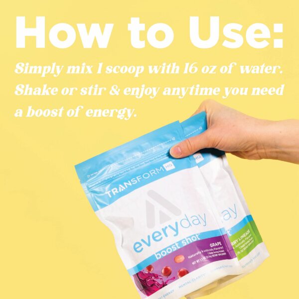 Variedad sabores boost shot suplemento energético vitamins b