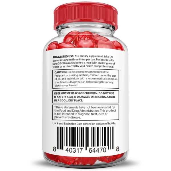 Vaso con Valiant ACV Gummies gominolas de vinagre manzana con pectina