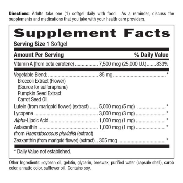 Ilustración de vegetales y carotenoides